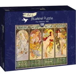 Bluebird Puzzle : Alfons Mucha - Four Seasons, 1900 (1000)