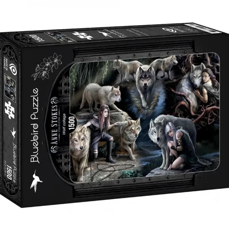 Bluebird Puzzle : Anne Stokes - Wolf collage (1500)