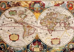 Bluebird Puzzle : Antique World Map (1000)