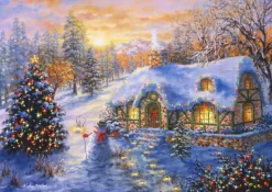 Bluebird Puzzle : Christmas Cottage (2000)