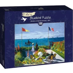 Bluebird Puzzle : Claude Monet - Garden at Sainte-Adresse, 1867 (1000)
