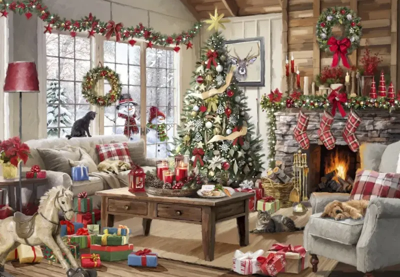 Bluebird Puzzle : Cozy Christmas (1000)
