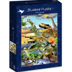 Bluebird Puzzle : Dino Sunset (1000)