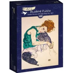 Bluebird Puzzle : Egon Schiele - Seated Woman with Legs Drawn Up, 1917 (1000)