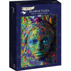Bluebird Puzzle : Face Art - Portrait of Woman (1000)
