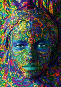 Bluebird Puzzle : Face Art - Portrait of Woman (1000)