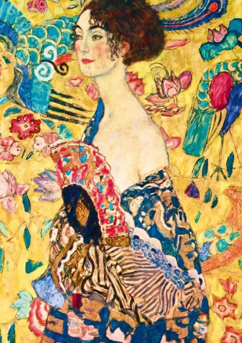 Bluebird Puzzle : Gustav Klimt - Lady With Fan, 1918 (2000)