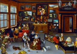 Bluebird Puzzle : Hieronymus Franken Iicirca - The Archdukes Albert and Isabella Visiting a Collector's Cabinet, 1623 (1000)