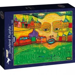 Bluebird Puzzle : Hundertwasser - Irinaland Over the Balkans, 1969 (1000)