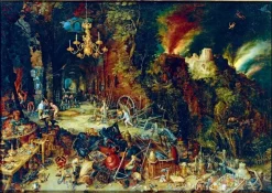 Bluebird Puzzle : Jan Bruegel the Elder - Allegory of Fire, 1608 (1000)