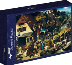 Bluebird Puzzle : Pieter Bruegel the Elder - Netherlandish Proverbs, 1559 (3000)