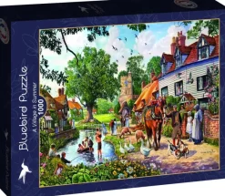 Bluebird Puzzle : Steve Crisp - A Village in Summer (1000)