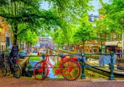 Bluebird Puzzle : The Red Bike in Amsterdam (1000)