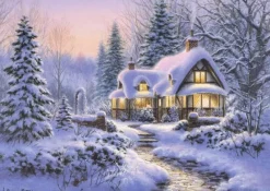 Bluebird Puzzle : Winter's Blanket Wouldbie Cottage (500)