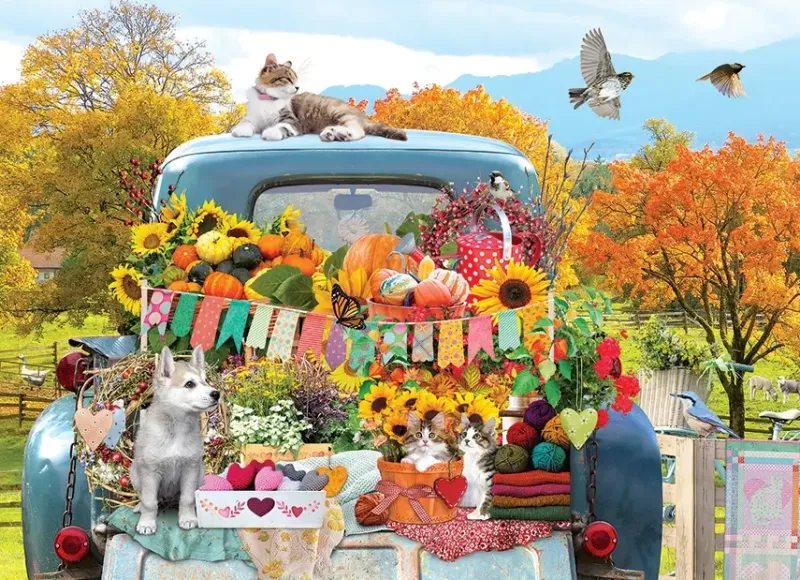 Cobble Hill : Country Truck in Autumn (500)
