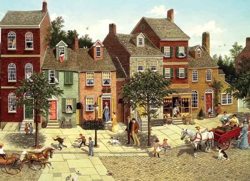 Cobble Hill : The Curve in the Square (1000)