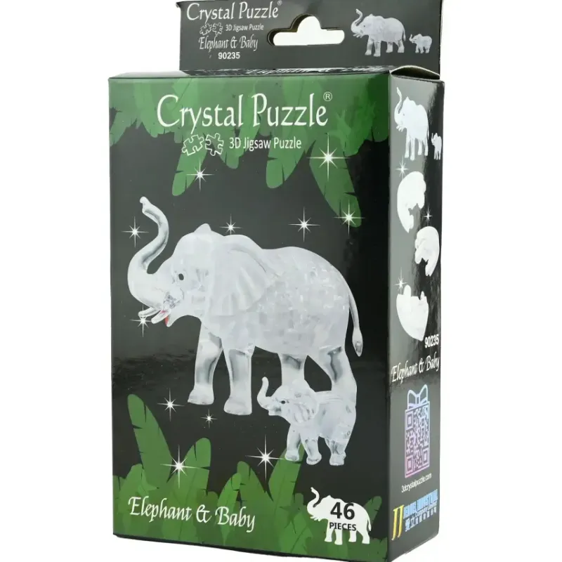 Crystal Puzzle : Elephant & Baby (46)