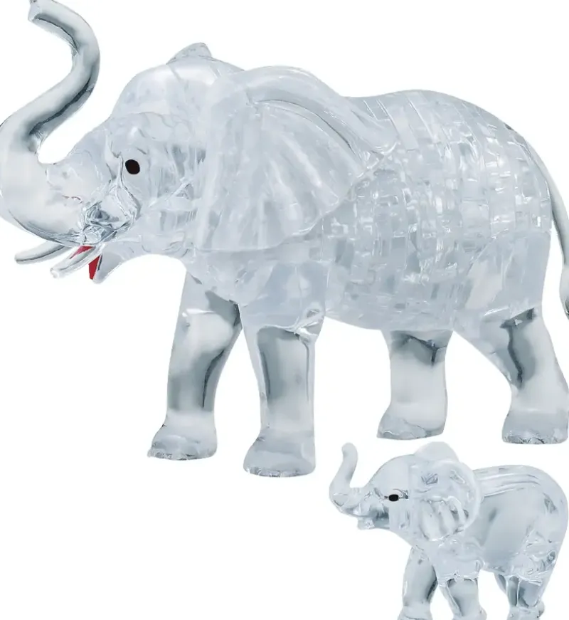 Crystal Puzzle : Elephant & Baby (46)