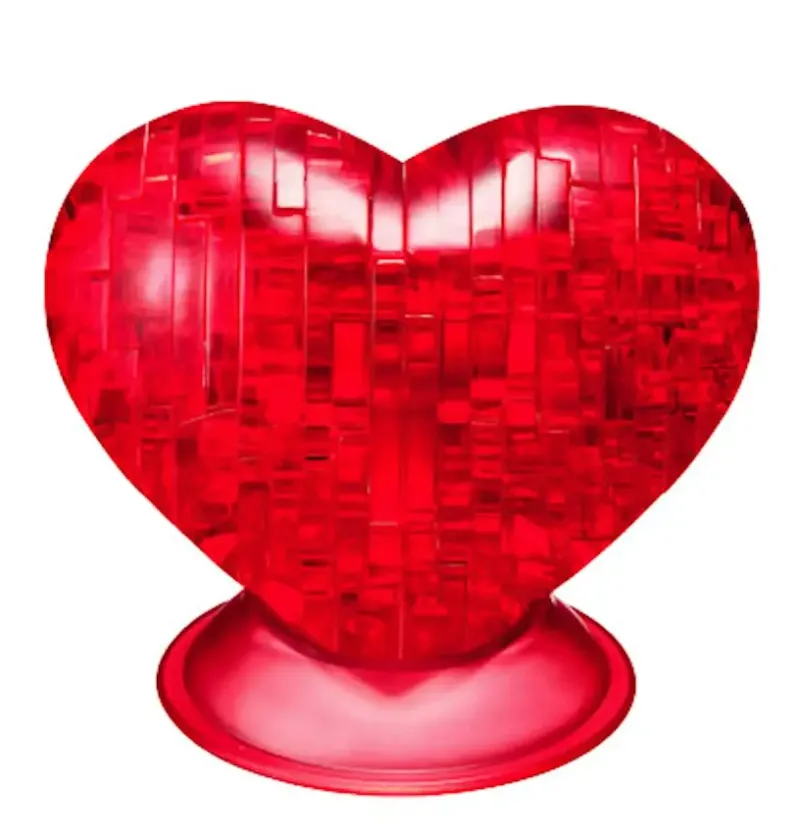 Crystal Puzzle : Heart - Red (46)