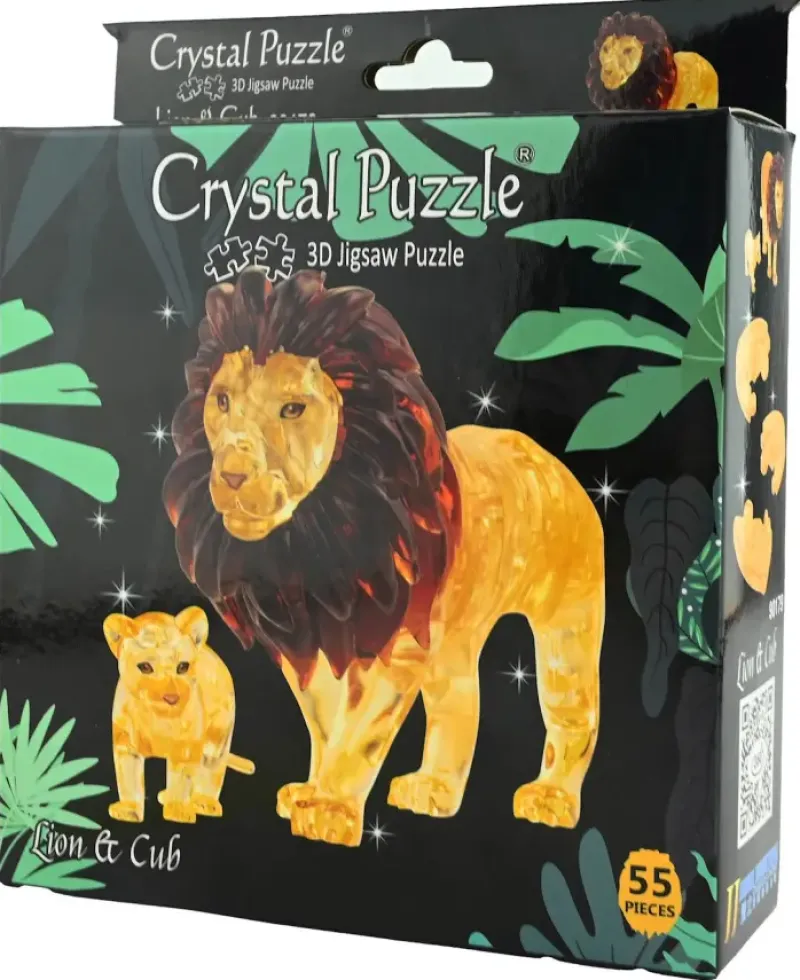 Crystal Puzzle : Lion & Cub (55)