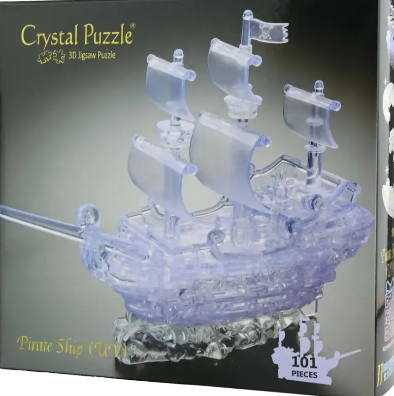 Crystal Puzzle : Pirate Ship - Clear UV (101)