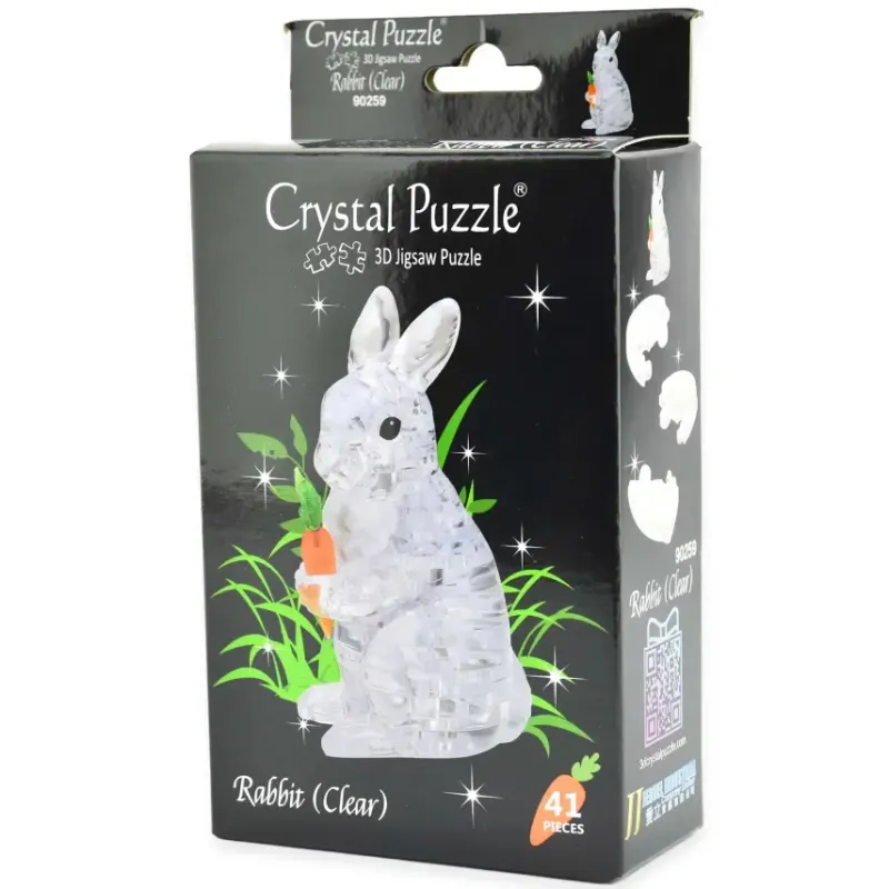Crystal Puzzle : Rabbit - Clear (41)