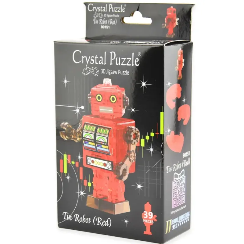 Crystal Puzzle : Tin Robot - Red (39)