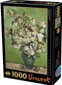D-Toys : Vincent Van Gogh - Pink Roses in a Vase (1000)