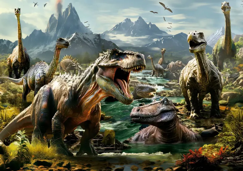 Educa : Fierce Dinosaurs (1000)