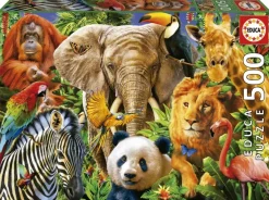 Educa : Wild Animal Collage (500)