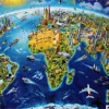 Educa : World Landmarks Globe (2000)