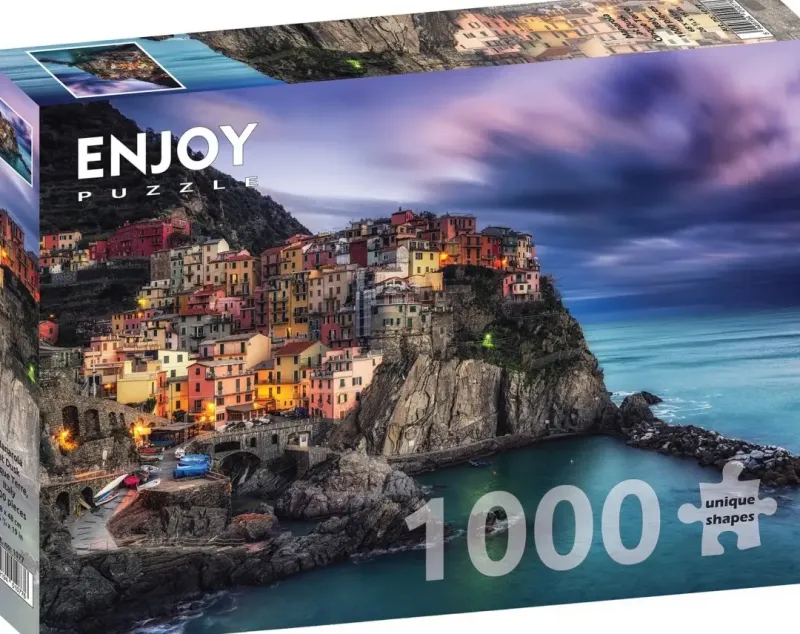 Enjoy: Manarola at Dusk, Cinque Terre (1000)
