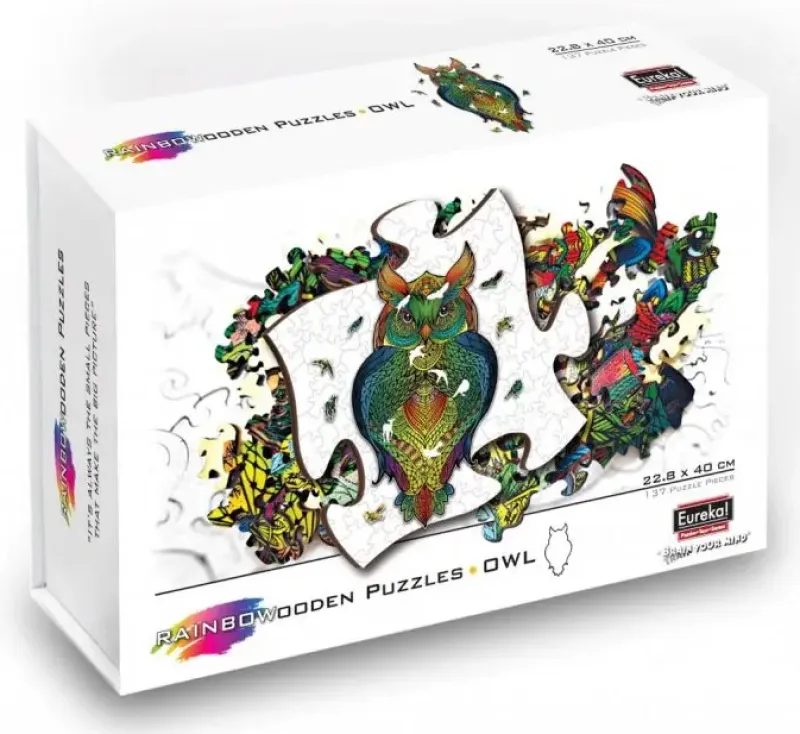 Eureka : Rainbow Wooden Puzzles, Owl (137)