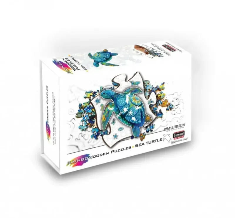 Eureka : Rainbow Wooden Puzzles, Sea Turtle (125)