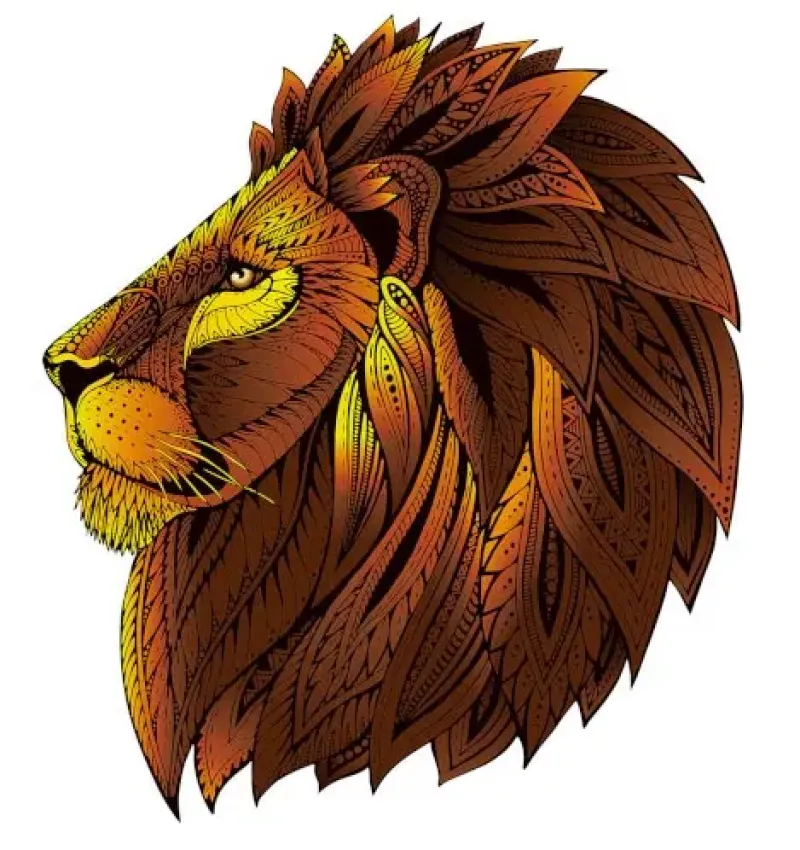 Eureka : Rainbow Wooden Puzzles, Lion (121)