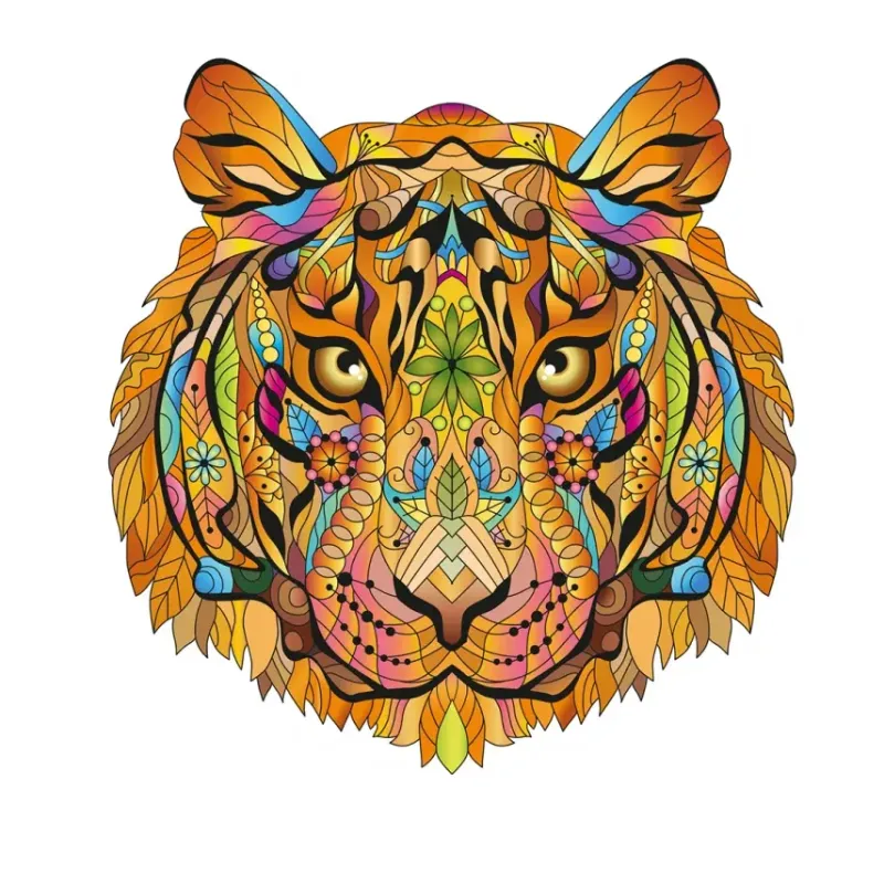 Eureka : Rainbow Wooden Puzzles, Tiger (138)