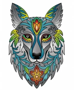 Eureka : Rainbow Wooden Puzzles, Wolf (180)