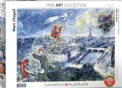 EuroGraphics : Chagall - View of Paris (1000)
