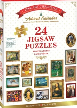 EuroGraphics : Pusselkalender - Fine Art Christmas (24x50)