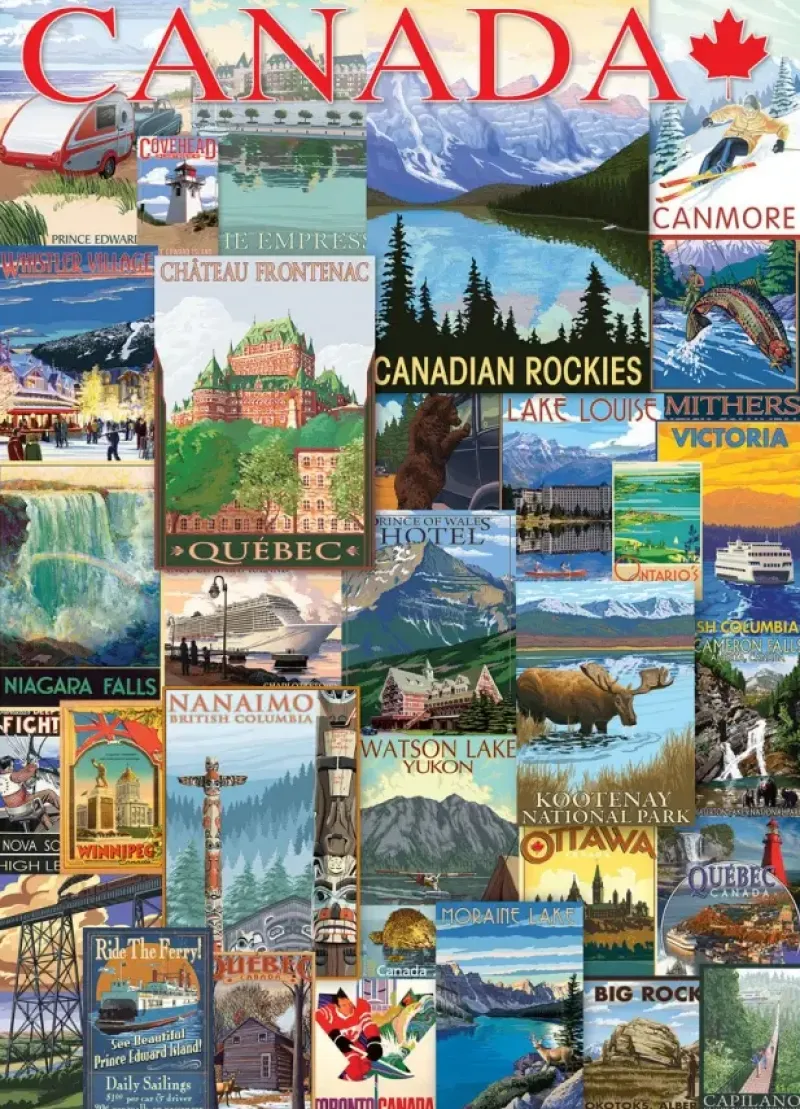 EuroGraphics : Travel Canada - Vintage Posters (1000)