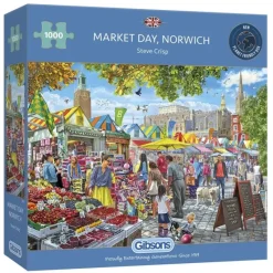 Gibsons : Steve Crisp - Market Day, Norwich (1000)