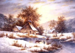 Grafika : Dennis Lewan - Amber Sky of Winter (1000)