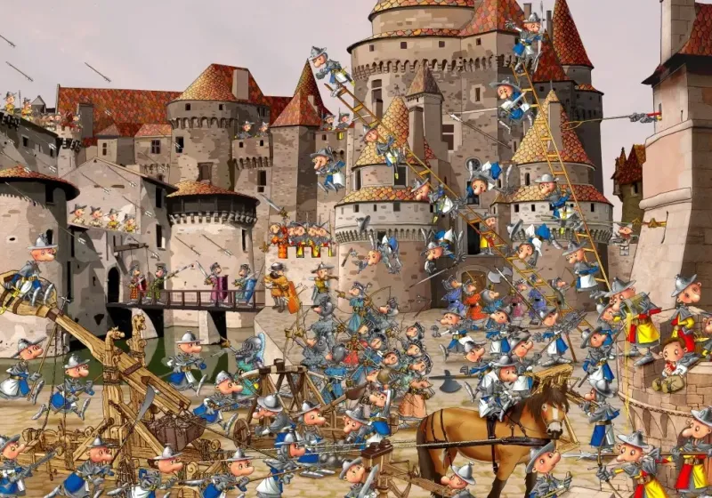 Grafika : Francois Ruyer - Attack of the Castle (1000)