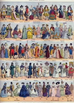 Grafika : Larousse - Civilian Costumes (500)