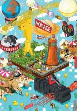 Grafika : Nantes - Grue Titan (1000)