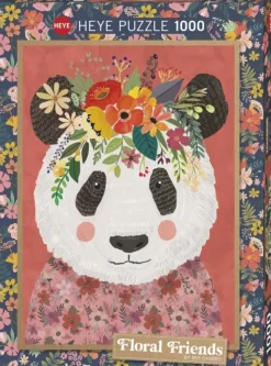 Heye : Floral Friends - Cuddly Panda (1000)