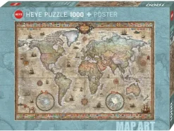 Heye : Map Art - Retro World (1000)