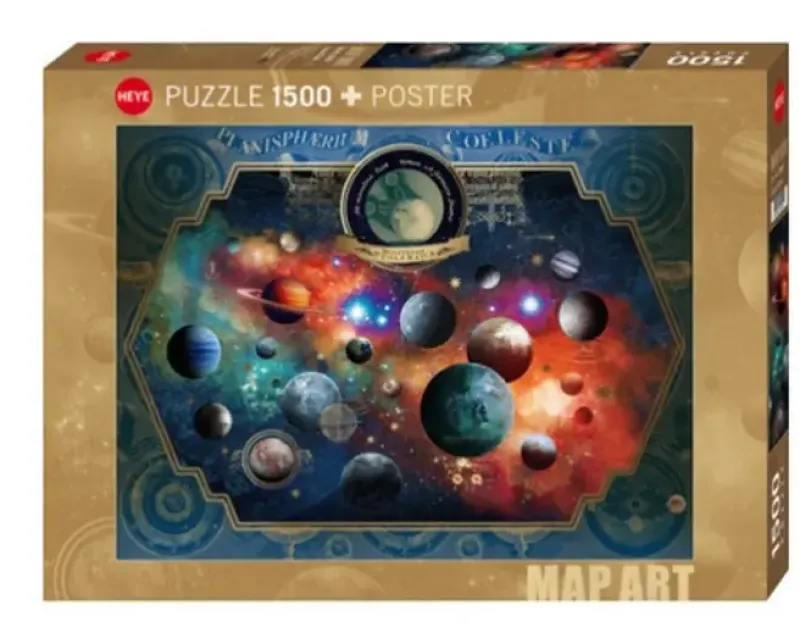 Heye : Map Art - Space World (1500)