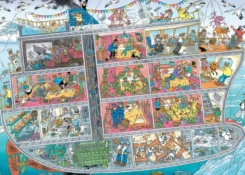 Jumbo Jan Van Haasteren: Cruise Ship (1000)