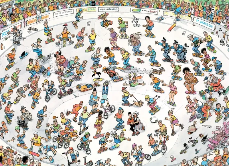 Jumbo Jan Van Haasteren: Riding The Skate Bowl (1000)